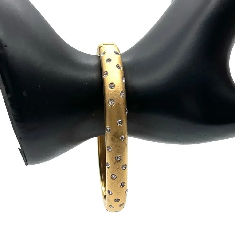 Swarovski Cuff in Gold tone w/Swarovski Crystals